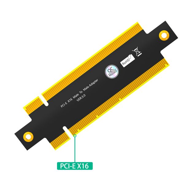 Black Data Transfer PCI E Riser Card  OEM Riser Card Pci Express 16X Male To X16 Male Adapter