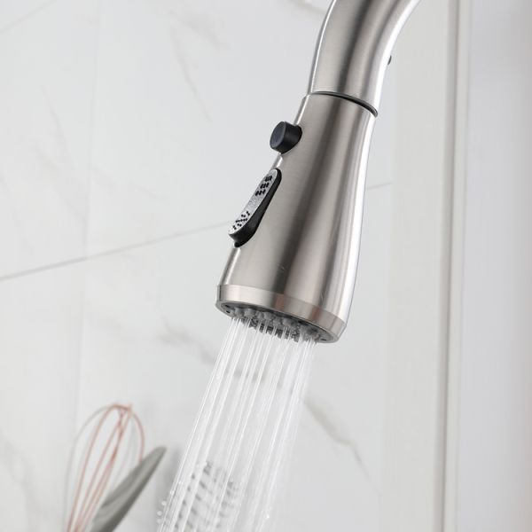 Instant Boiling Water Tap Pull Out Kitchen Sink Faucet with Single Hole Installation