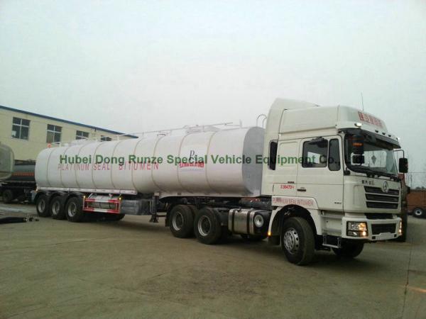 50Ton liquid Asphalt Tanker Semi-trailer with 2TBL45P  BALTUR  Heating and Insulation