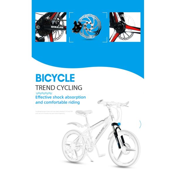 20 pouces de vélo pour enfants confortables à manœuvre de déglutition vélo de montagne pour enfants pour garçons