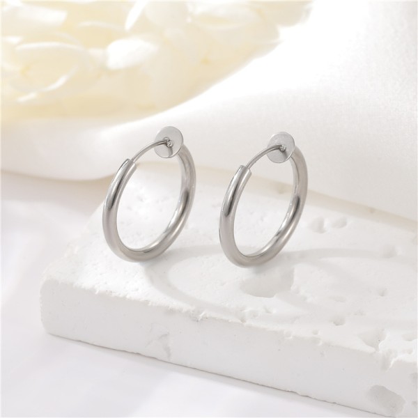 Wholesale Fashion Gold Plated Stainless Steel Spring Ear Clips No Piercings Required Premium Look Suitable for Both Men Women