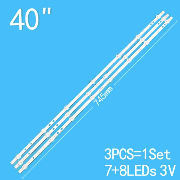 40 Inch Vestel Backlight TV 40L3653DB 40L1653DB Light Strip LB40017 V0_ 03 17DLB40VXR1