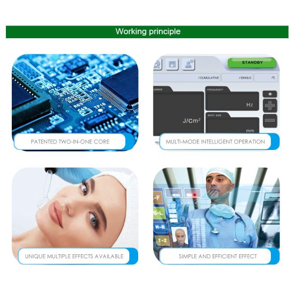 Q - Switched Powerful Laser Tattoo Removal Machine 220V 50HZ Gray Color