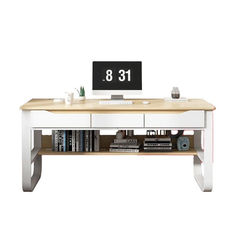 Office Furniture White Desk with Drawers for Kids' Study Table Modern and Functional