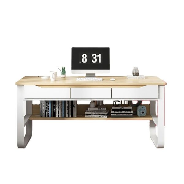 Office Furniture White Desk with Drawers for Kids' Study Table Modern and Functional