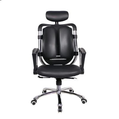 Cadeira executiva ergonômica de couro PU com estilo de design moderno e serviço pós-venda de 3 anos