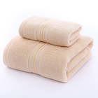 Hot Custom Pure Cotton Luxury Custom Logo Absorção Soft Golden Satin Dobby Bath Face Hand Hair Towel Sets Baby Towel Sample