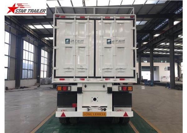 Hydraulic Wing Van Platform Semi Trailer Container Delivery With Tail Retractable
