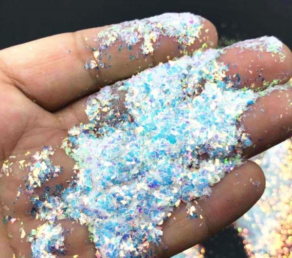 April Fool's Day Craft Nail Art Iridescent Mylar Flakes Glitter Fragment in 365 Colors Confetti Irregular Shape