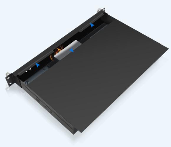 1u260 Deep Protective 19 Inch Rack Mount Chassis Anodized Sheet Metal Shell