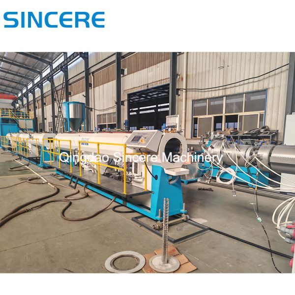 HDPE Hollowness Wall Spiral Pipe Extrusion Line with Inner/Outer Protective Coating Layer