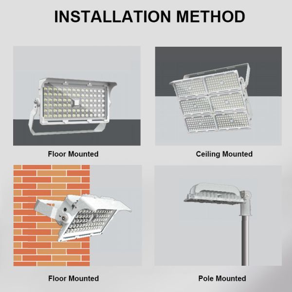 800W 1000W 1200W 1500W High Mast LED Flood Light IP66 Outdoor Stadium & Sports Field