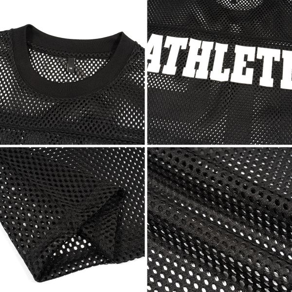 Heat-transfer Printing Boxy Mesh Jersey Tee for Men's Sports Apparel in Knitted Fabric