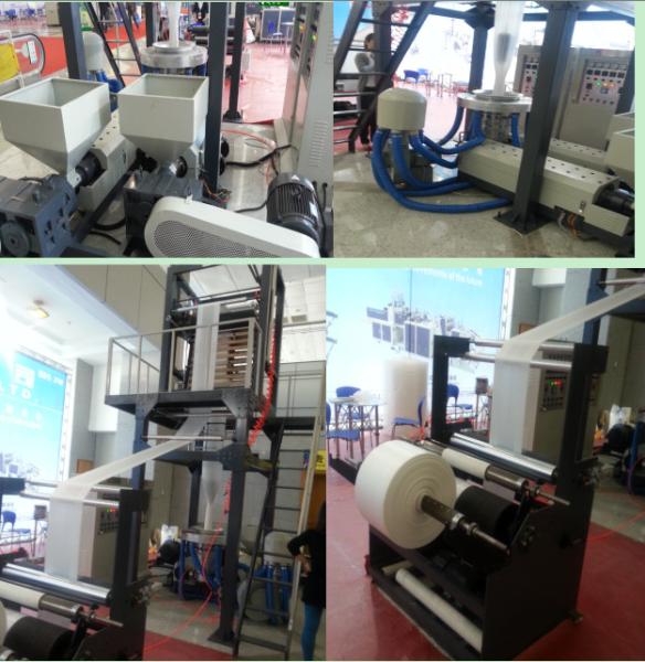 High Speed PE Film Blowing Machine ABA Three Layer Co - Extrusion