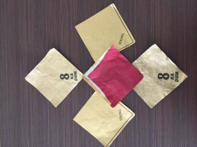 Golden aluminum foil label  beer neck labels metalzied paper beer label
