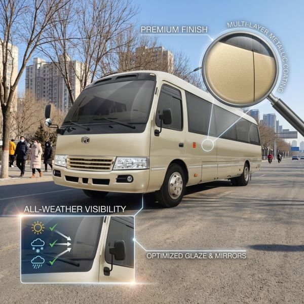 6m 19 Seats Zev Bus LHD Energy Retrieve Pure Electric Mini Bus 89.7 Kwh