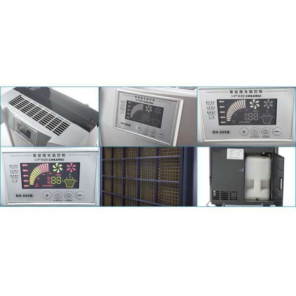 Electric Refrigerative Dehumidifier with 50L/Day Capacity and Automatic Humidistat Control