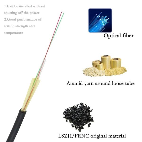 Single Mode External Fiber Optic Cable 2 Core - 24 Core G.652D G.657A1 G.657A2 G.657B3