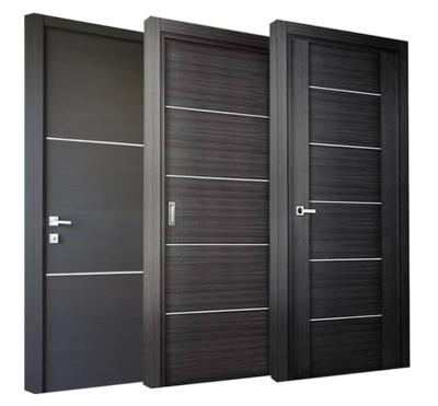 Teak Bedroom Solid Core Composite Door Plywood Modern Wood Interior MDF Soundproof