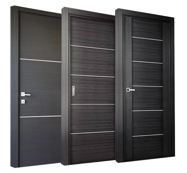 Teak Bedroom Solid Core Composite Door Plywood Modern Wood Interior MDF Soundproof