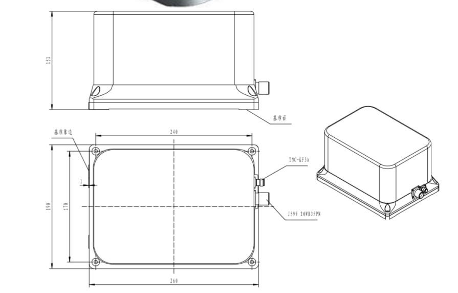 Integrated 3 Axis IMU Gyro And Accelerometer Low Bias DC 24V