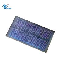 7.5V painel solar de vidro transparente personalizado ZW-11060-G Mini Portable Solar Panels Charger 0.8W