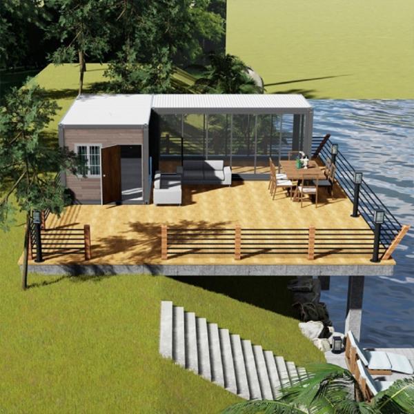 Galvanized Steel Frame Portable Folding Shipping Container House For Mobile Home