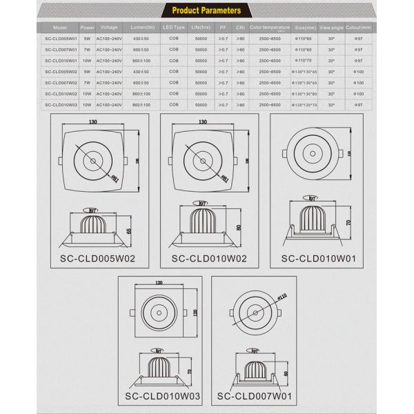 LED 10W COB ceiling light Chinese supplier
