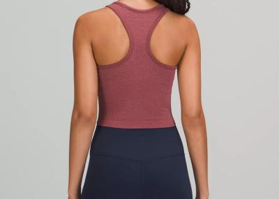 Da veste do estilo levantar cor do rosa do sutiã dos esportes de Racerback do Longline 200 gramas