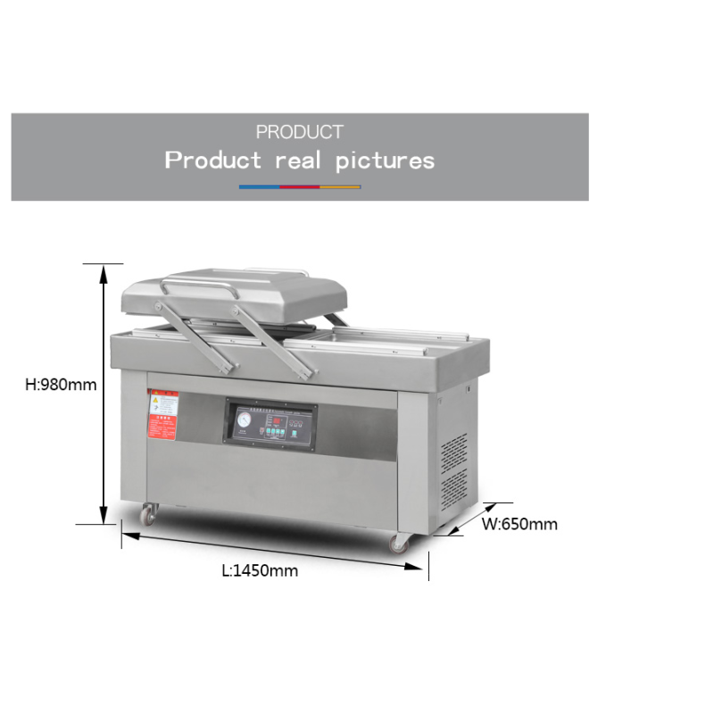 DZ-600/2SB Automatic Large Double Chamber Vacuum Packing Machine for Food Packaging