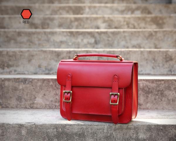 Vintage Bags Vegetable Tanned Leather Briefcase Big Leather Cambridge Bag