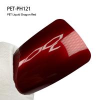 PET-PH121 PET Liquide Dragon Rouge Voiture Enveloppe en vinyle Résistant à la fatigue 7.5mil