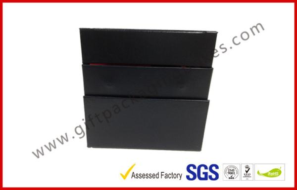 Leather Texture Rigid Board Gift Packaging Boxes , Foil Stamping Watch Packaging Boxes With Soft Velvet