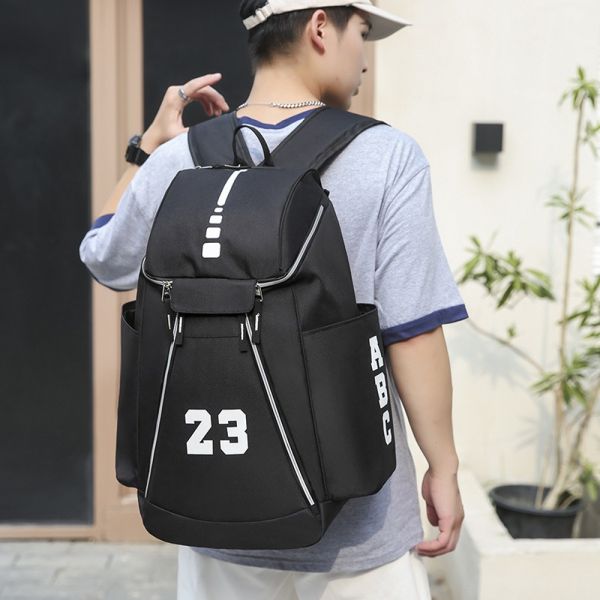 Minimalist Style Grey Oxford USB Charging Student Backpack for Sports Daily Leisure