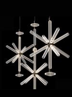 Lampe à l'allumette à LED grand personnalisé Style vintage Pendants métalliques en fer Verre Hôtel résidentiel Lobby décor Installation suspendue