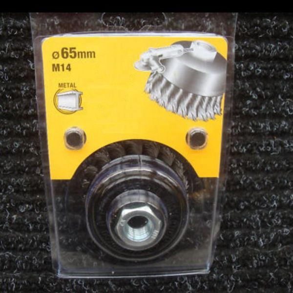 Removing Paint Steel 3 Inch Wire Cup Brush 0.5mm Carbon Steel Wire Material