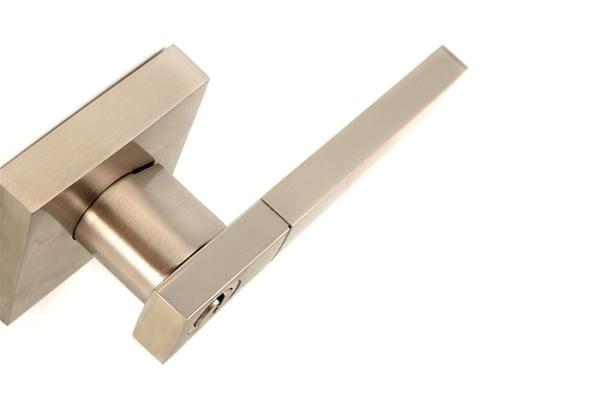 Chaves de latão Satin Níquel Sala Tubular Fechaduras de Porta Fácil de Instalação