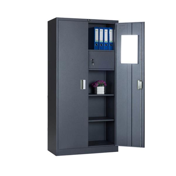 Bedroom Furniture Metal Wardrobe Closets For Clothes Electrostatic Spray Coated