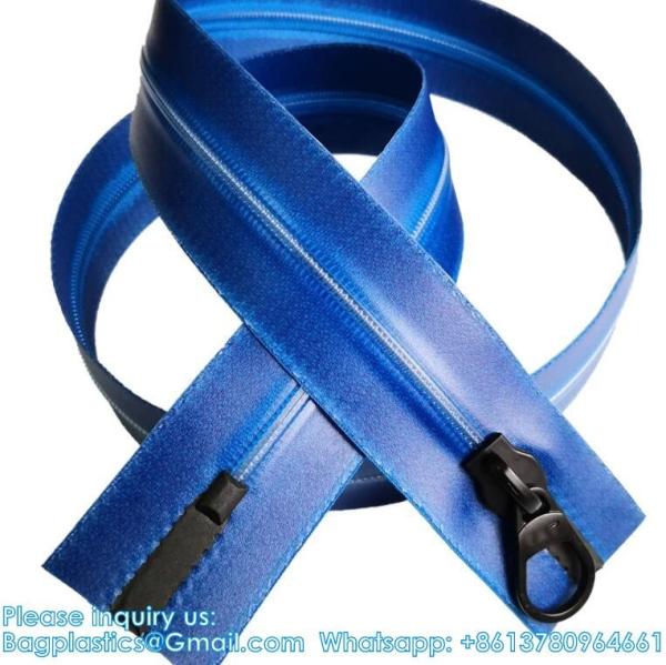 #8 Multicolor Airtight And Waterproof Zipper TPU Coated Heavy Duty Nylon Zippers Multiple Colours Available Custom