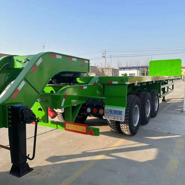 15 Workdays Production Time Flatbed Container Truck Trailer for Cargo Transportation