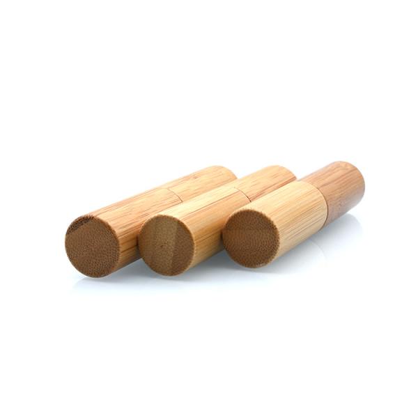 5g lipstick tube natural bamboo cosmetic packaging lip balm container make up