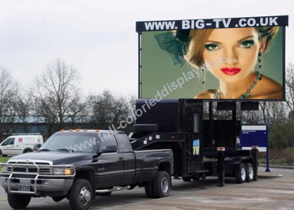 SMD3535 Black Mobile Led Screen Hire , Vehicle Led Display Long Lifespan