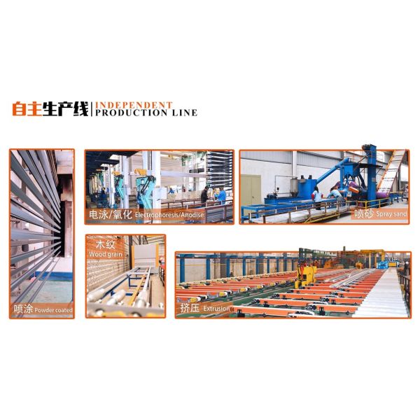 Anodized Black 6063-T5 Aluminium Solar Panel Frame Temper T3-T8