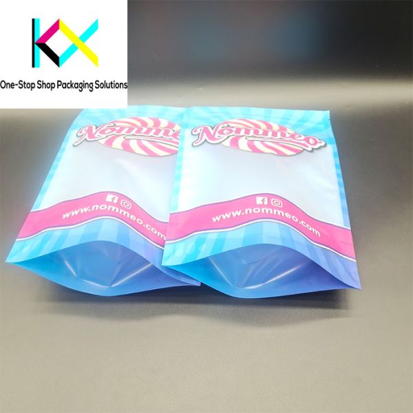 ISO9001 Clear Window Stand Up Plastic Bags Food Packaging Doypack 130um
