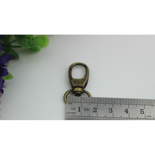 SP080 Custom zinc alloy 5 color 14 mm swivel spring snap clip bag strap hook for bags