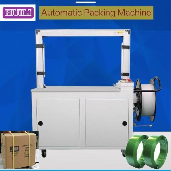 High Speed Automatic Carton Strapping Machine PLC Touch Screen Operation
