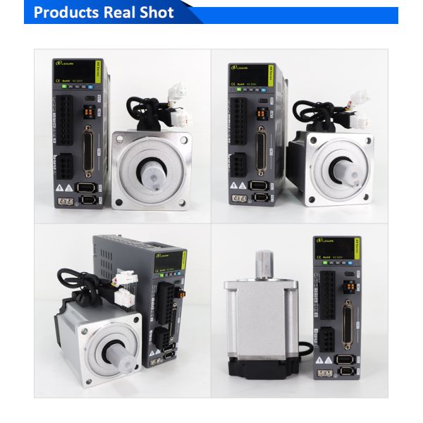 Lichuan AC Servo Motor Drivers Kit A8 High Accuracy STO ABZ 1001W 1KW 4.0N.m 220V 4.6A 2500/3000RPM IP65