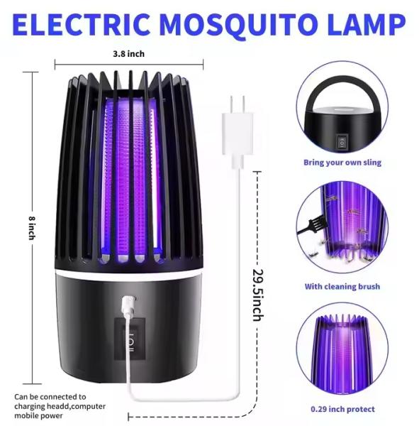 JZ USB Powered Rechargeable Household Electric Mosquito Repellent Smart Pest Control For Indoor Mosquito Repelente