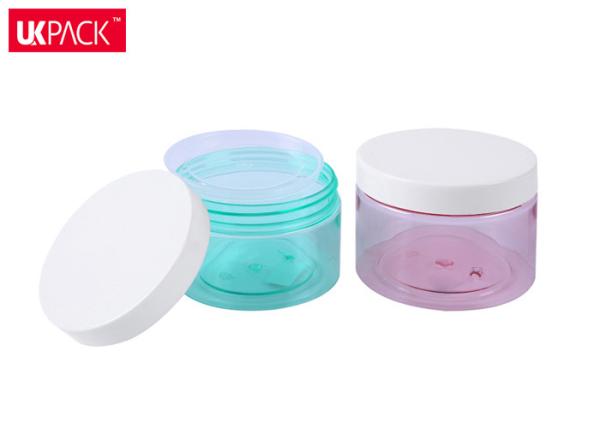 Frascos de plástico cosmético transparente congelado de tamanho grande Máscara facial / Frasco de creme de Hiar UKC49