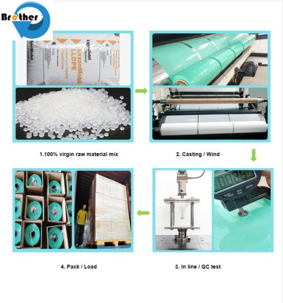 White Color Agriculture 500mm Silage Wrap Film for Grass Baler